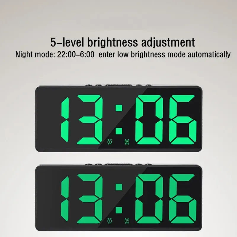 Voice Control LED Alarm Clock 5