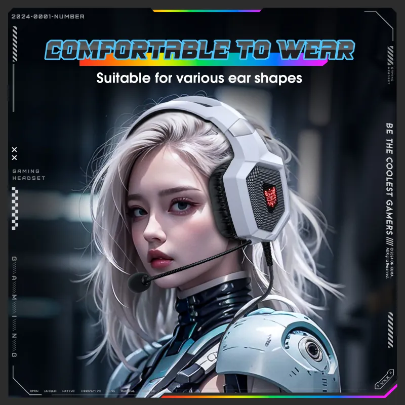 Onikuma Gaming Headset with RGB Lights 2