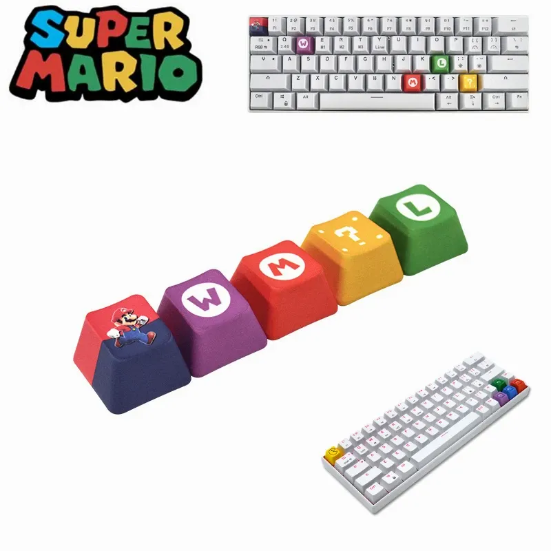 Luigi Cosplay Keycaps 5-Piece Set 1