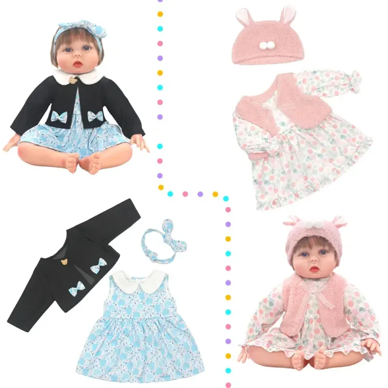 Lovely Reborn Doll Jumpsuits 20-22" 6