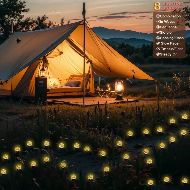Solar Bubble Ball Pathway Lights 3