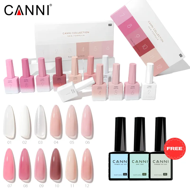 CANNI без HEMA набор резиновой гелевой базы 1