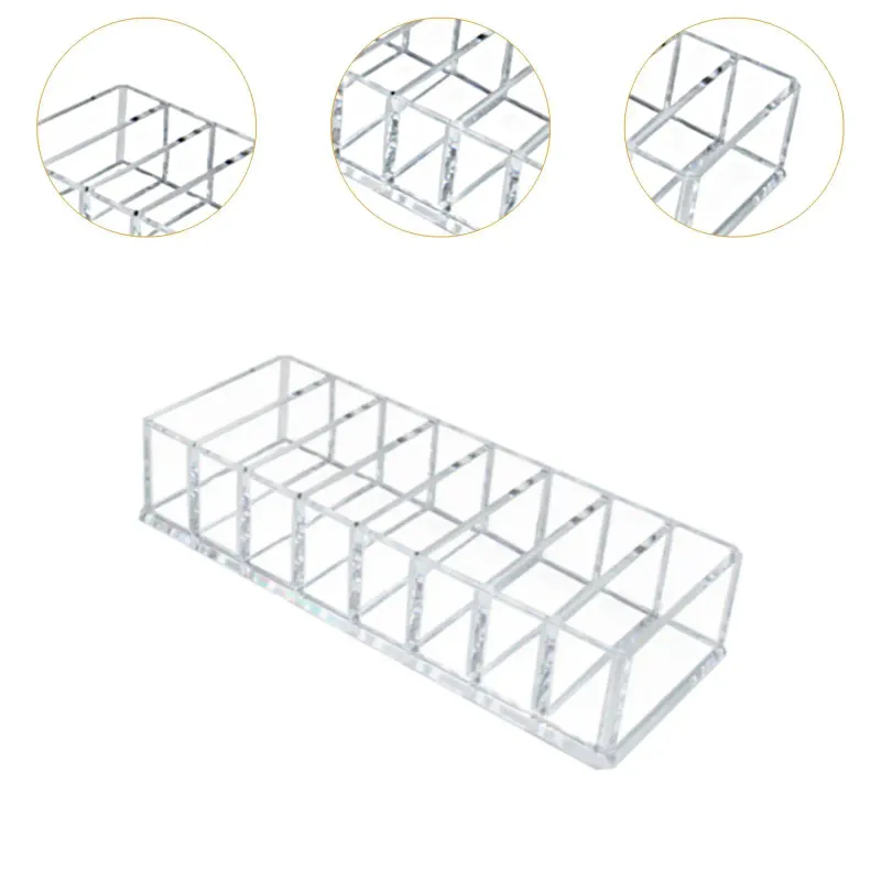 Clear Acrylic 8-Compartment Vanity Organizer 5