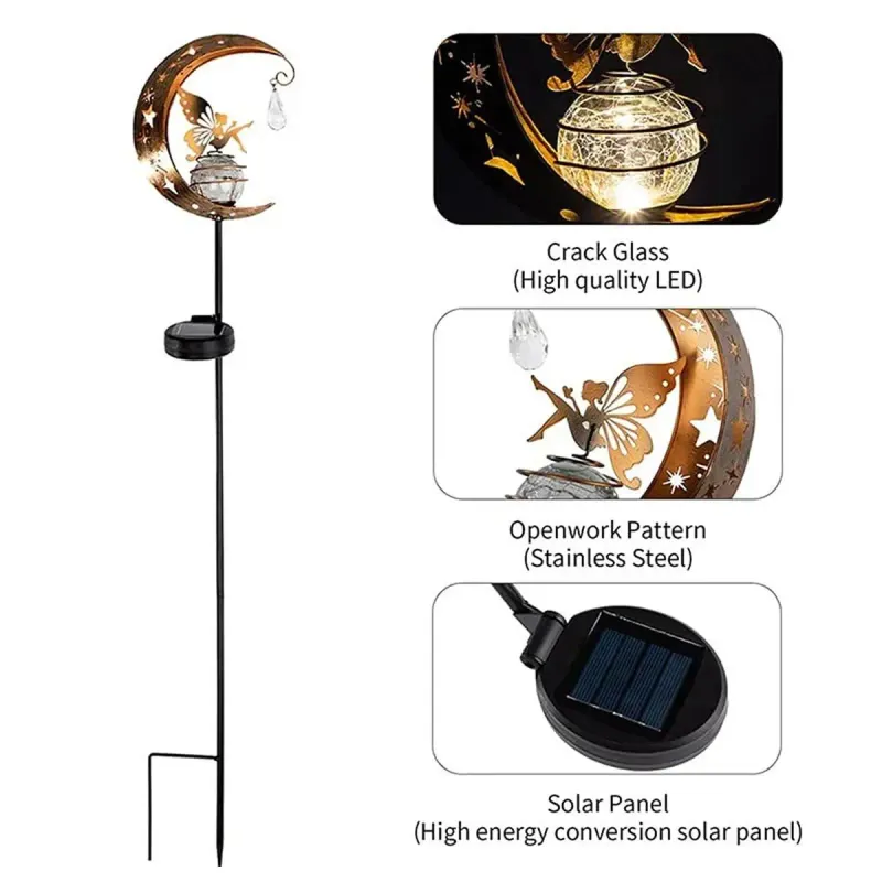 Solar Iron LED Garden Lights 4
