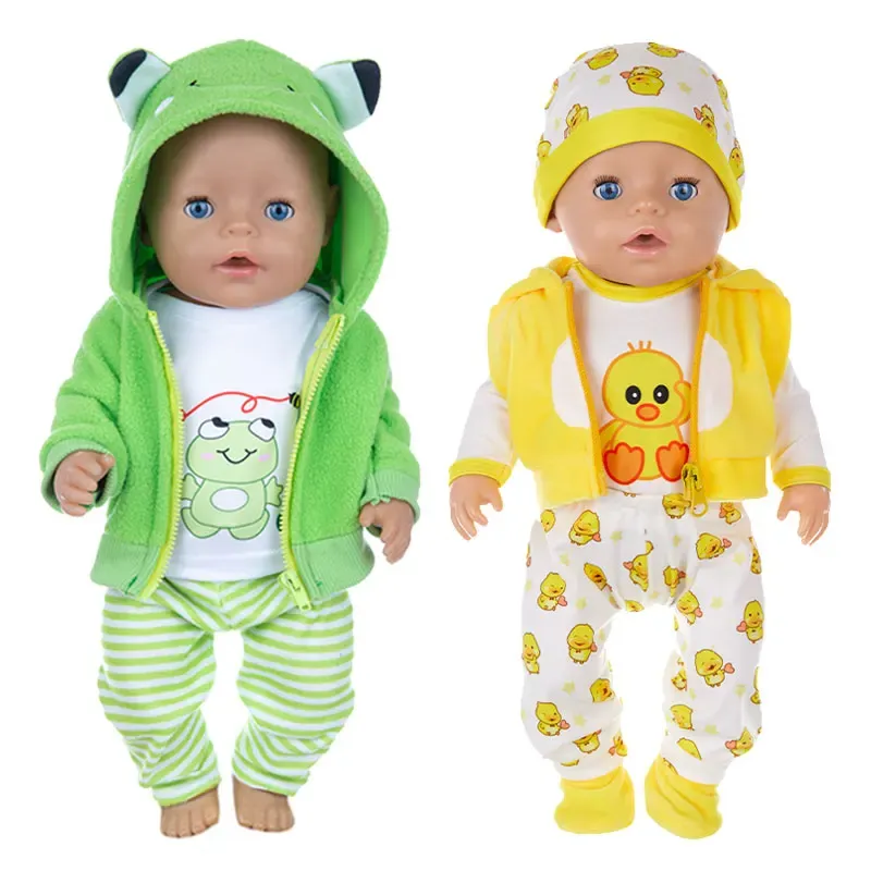 Cute Frog Suits for 17" Reborn Dolls 2