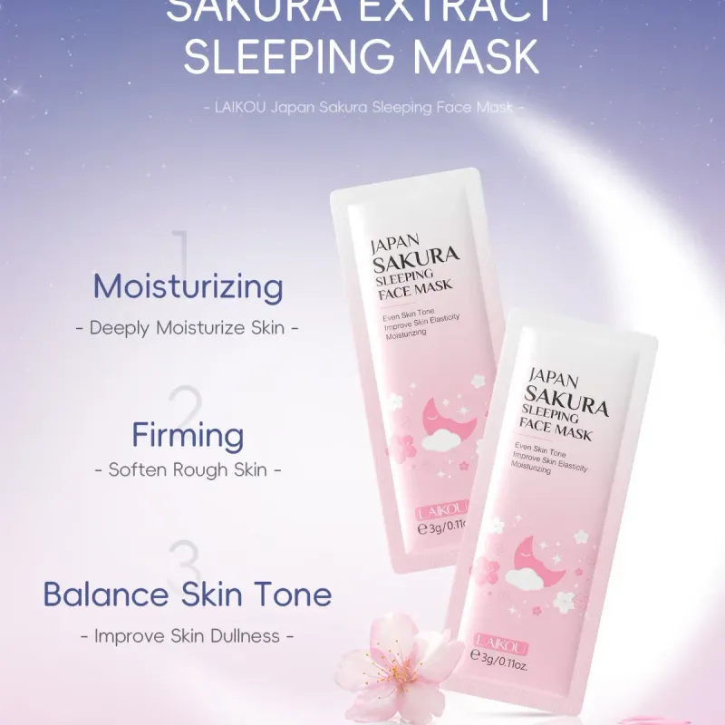 LAIKOU Hydrating Sleeping Face Mask 7pcs 2