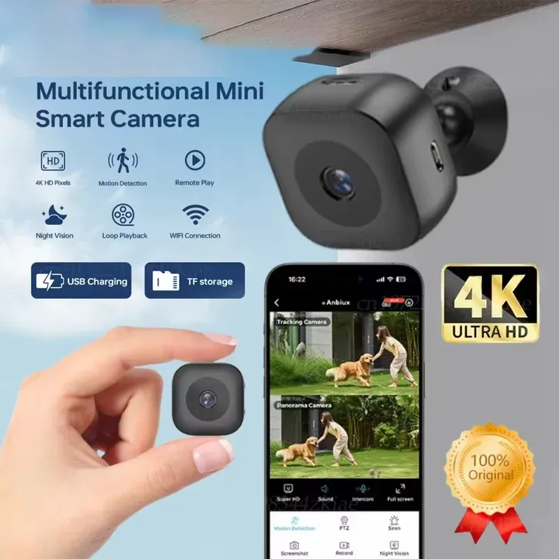 4K Mini Security Camera with Night Vision 1