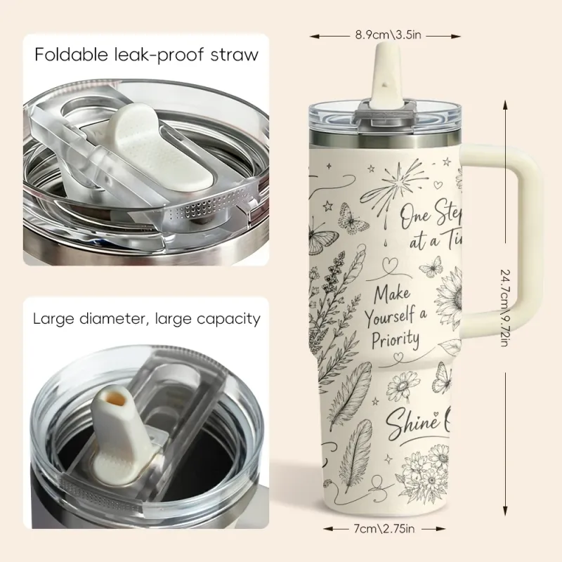 Just Breathe Motivational Tumbler 5