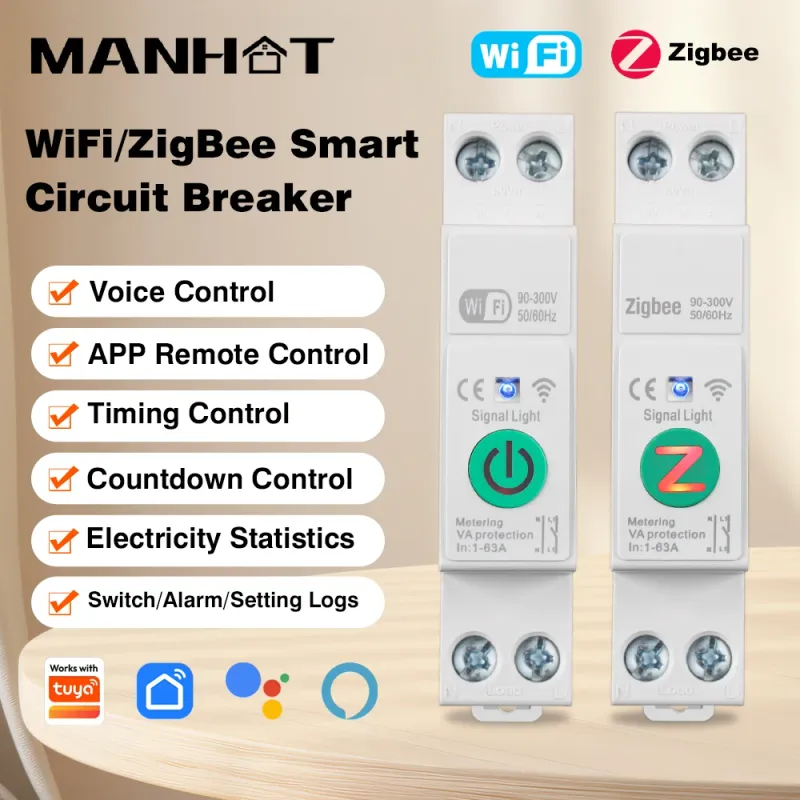Smart WiFi Zigbee MCB Circuit Breaker 1