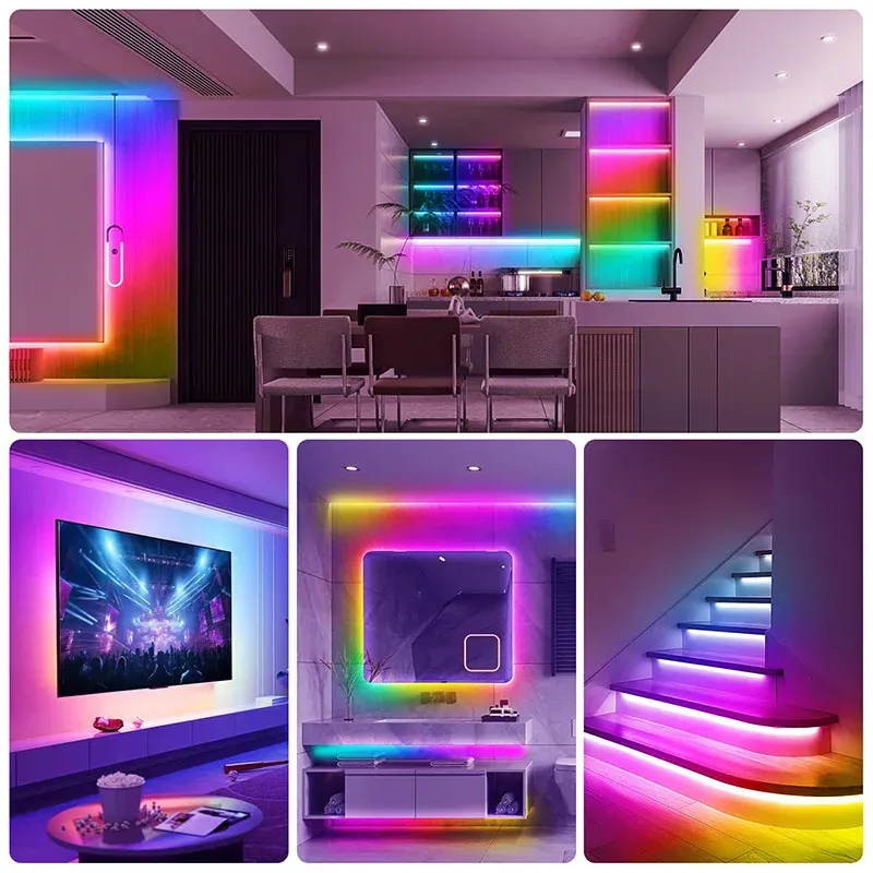 RGB LED Strip Lights 5V USB Music Sync 6