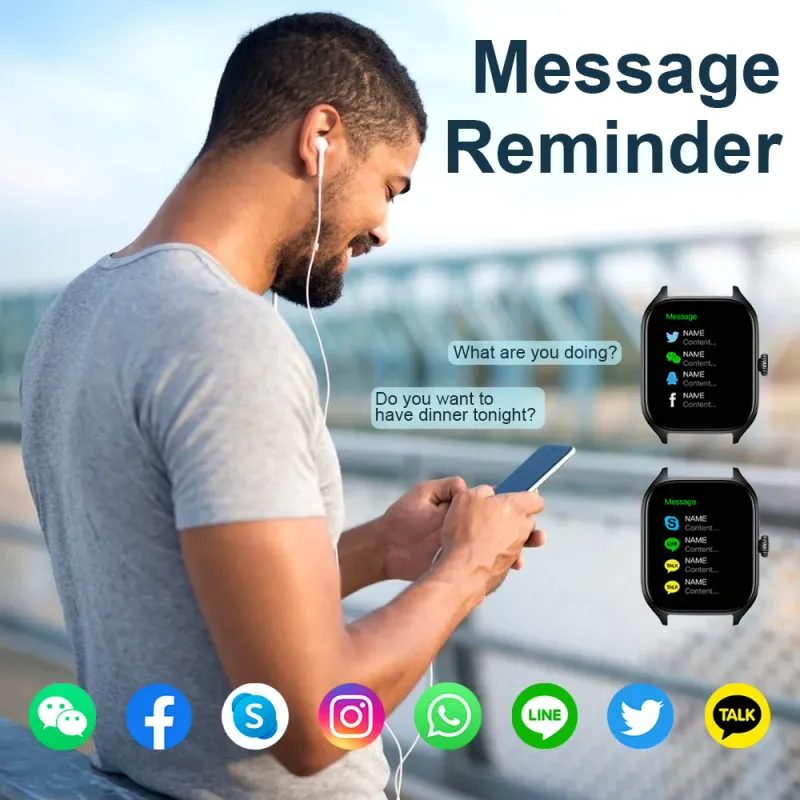 LAXASFIT H9 Smart Watch with Bluetooth Calling 5