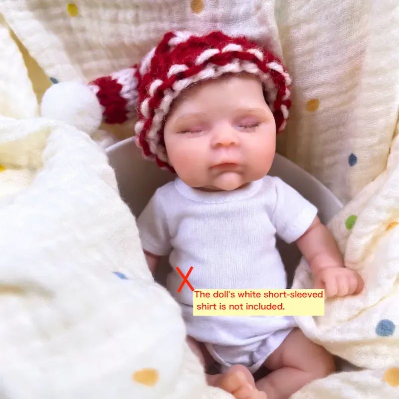 Mini Silicone Reborn Baby Doll Peaches 2