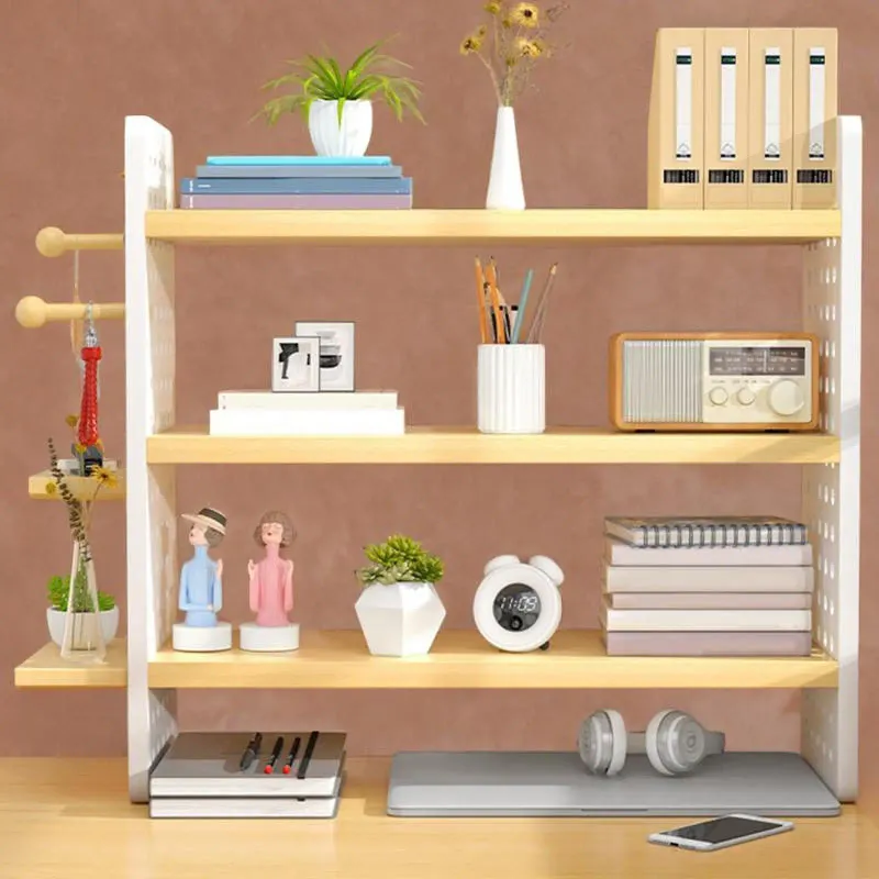 3-Tier Wood Desktop Organizer Rack 2