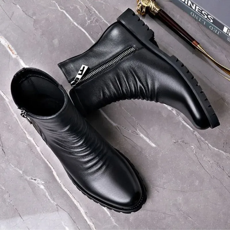 Men's High Top Leather Winter Boots 1