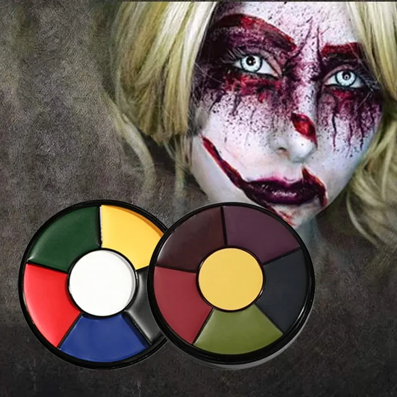 6 Color Oil Face Paint Palette 6