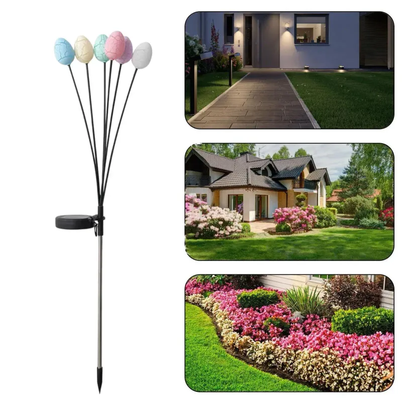 Solar Easter Egg Stake Lights 4