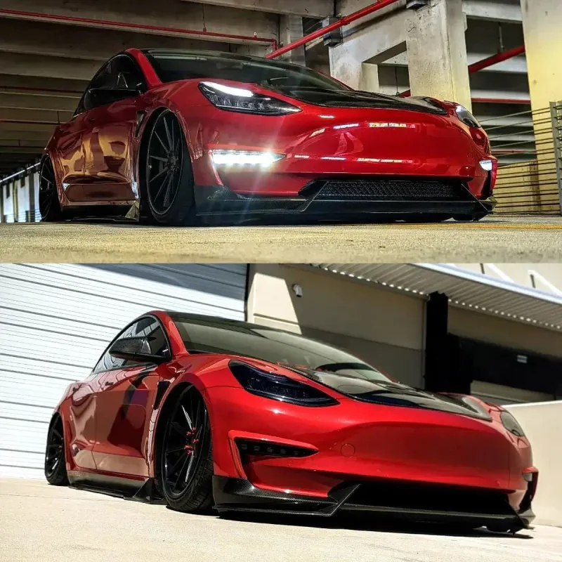 Tesla Model 3/Y Front Bumper Lip Spoiler 5