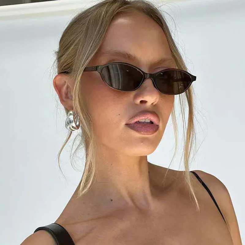 Retro Oval Cat-Eye Sunglasses 2
