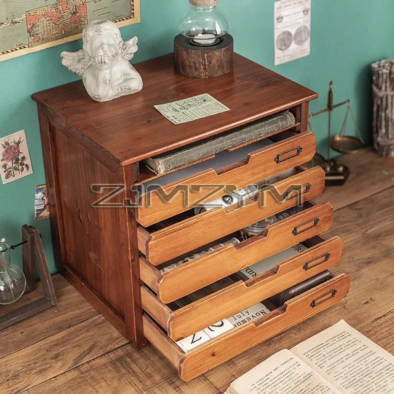 Solid Wood Desktop Drawer Storage Organizer 4