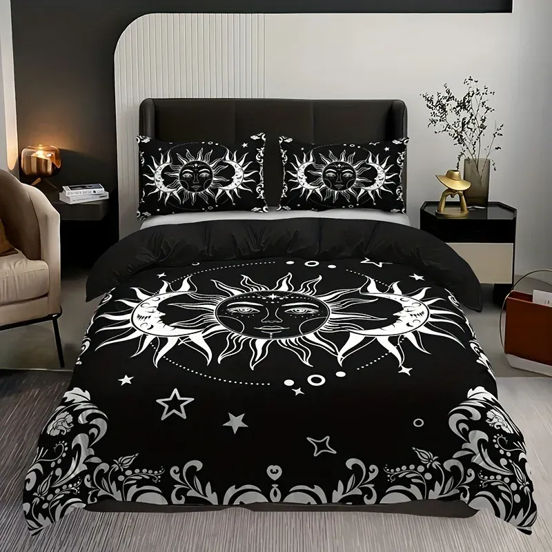 Boho Sun & Moon Duvet Cover Set 2