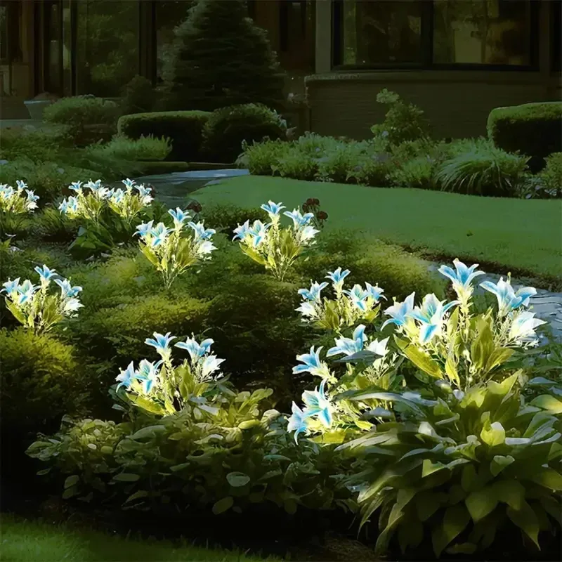 Solar Lily Flower Garden Lights 4