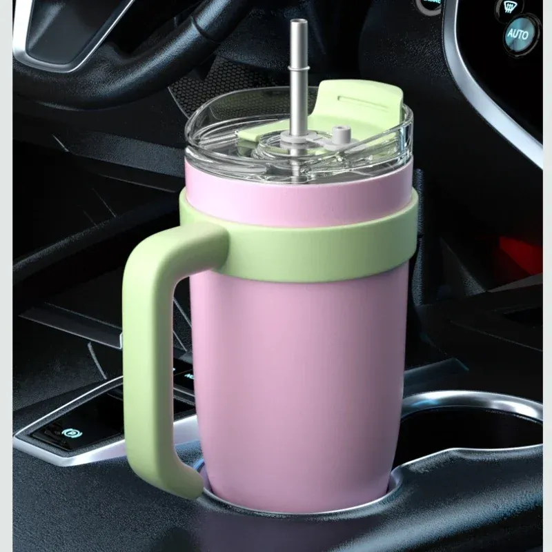 40oz Insulated Tumbler with Handle 4
