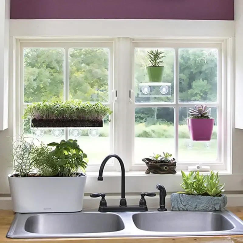 Acrylic Window Plant Shelf 1