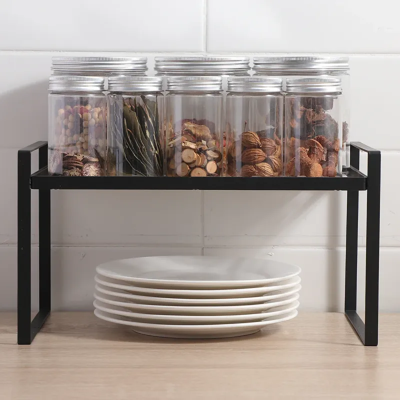Black Kitchen Shelf Organizer 1
