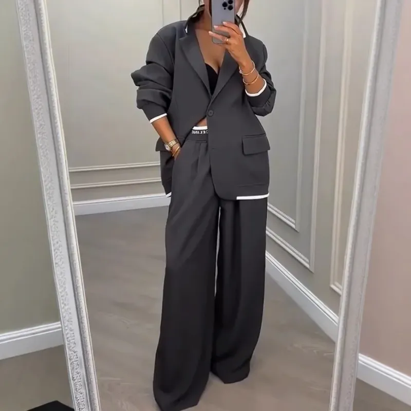 Women's 2-Piece Blazer Outfit Set 1