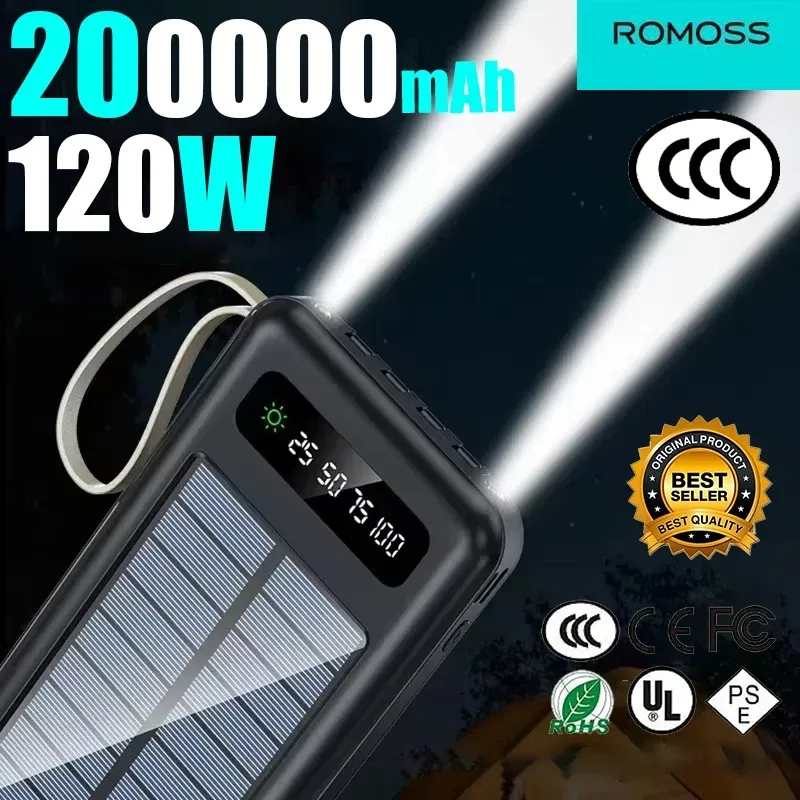 ROMOSS 200000mAh Solar Wireless Power Bank 1
