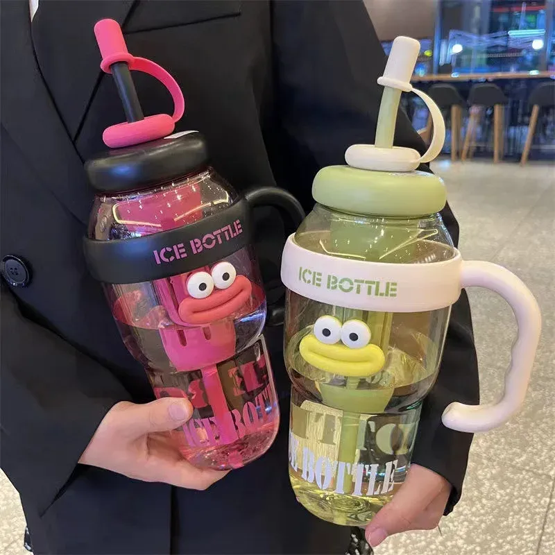 1200ML Cute Sports Straw Water Bottle 2