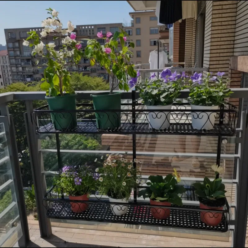 Multi-Tier Balcony Plant Shelf 1