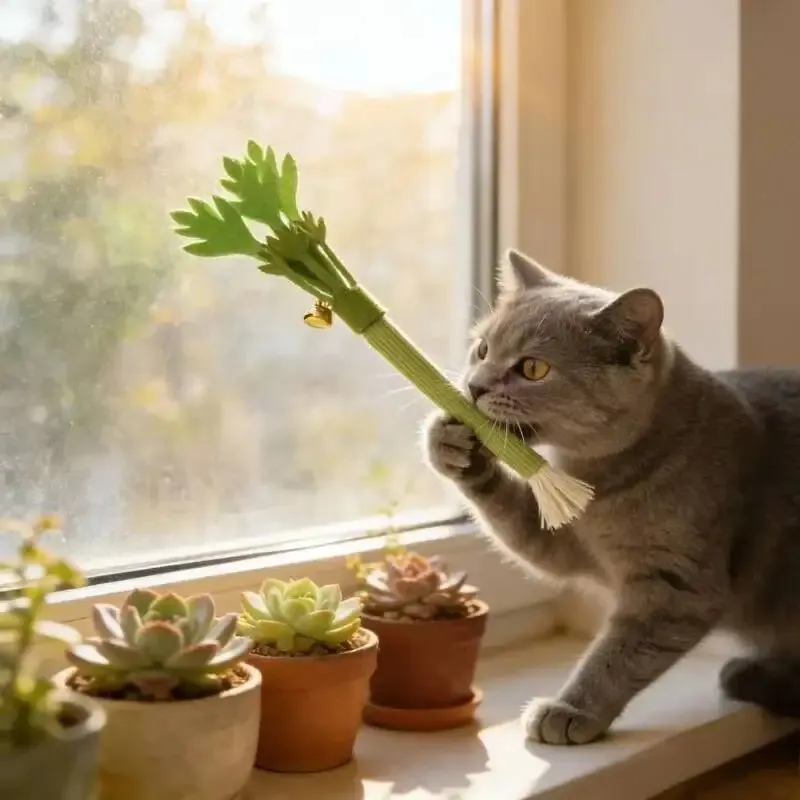 Interactive Catnip Chew Toy with Bell 3
