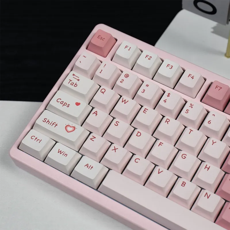 Love Heart Cherry Profile PBT Keycaps 4