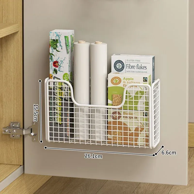 Punch-Free Iron Cabinet Door Rack 4