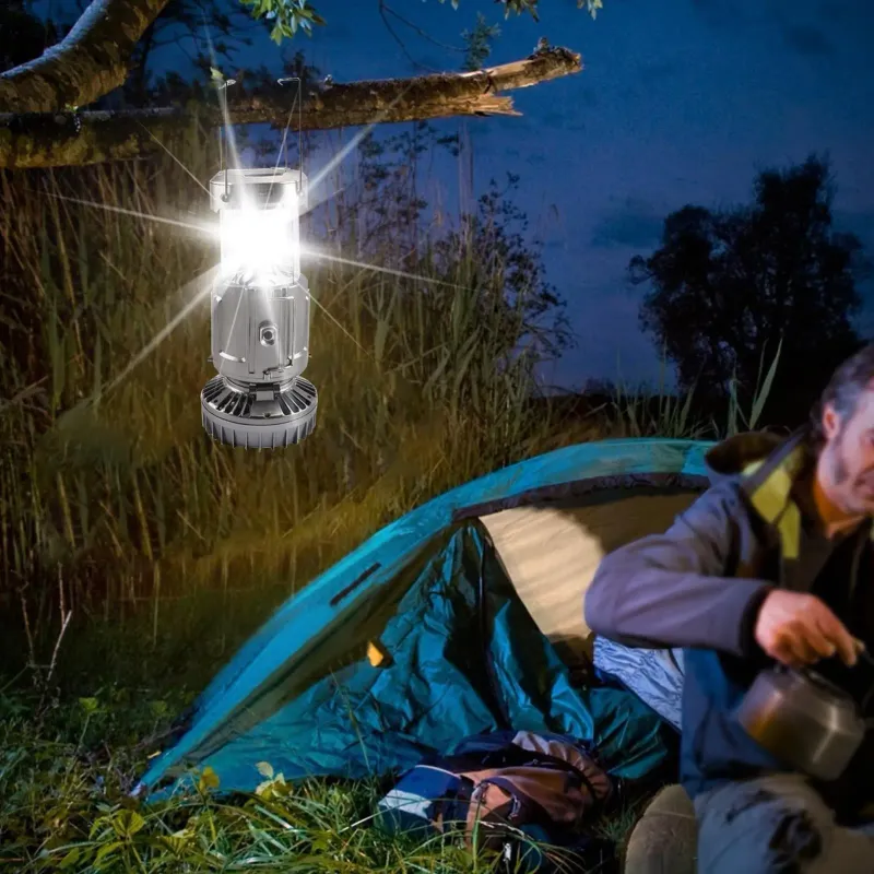 Solar LED Camping Lantern with Power Bank 2