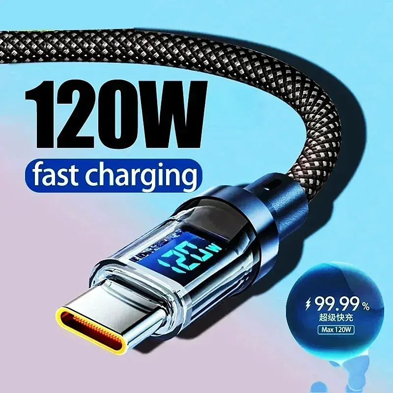120W Dual USB C Fast Charging Cable 1