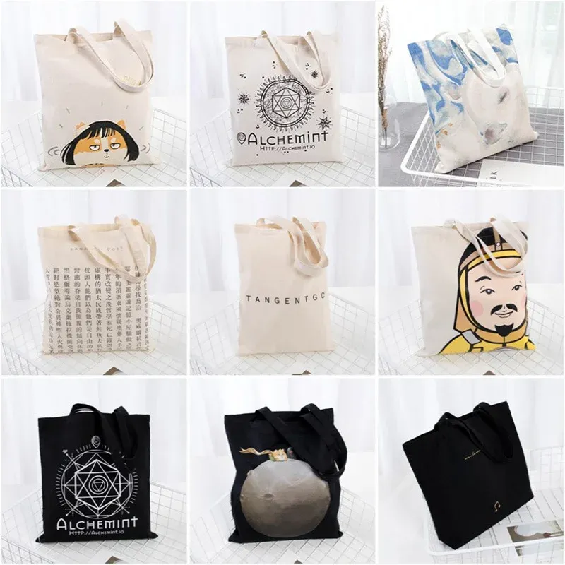 Canvas Folding Shopping Tote Bag 6