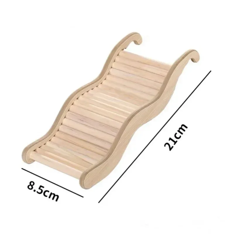 Wooden Wave Stair Hamster Toy 6