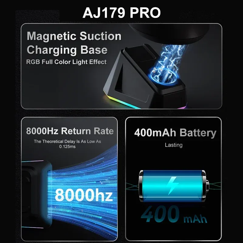 AJAZZ AJ179 PRO RGB Wireless Gaming Mouse 2
