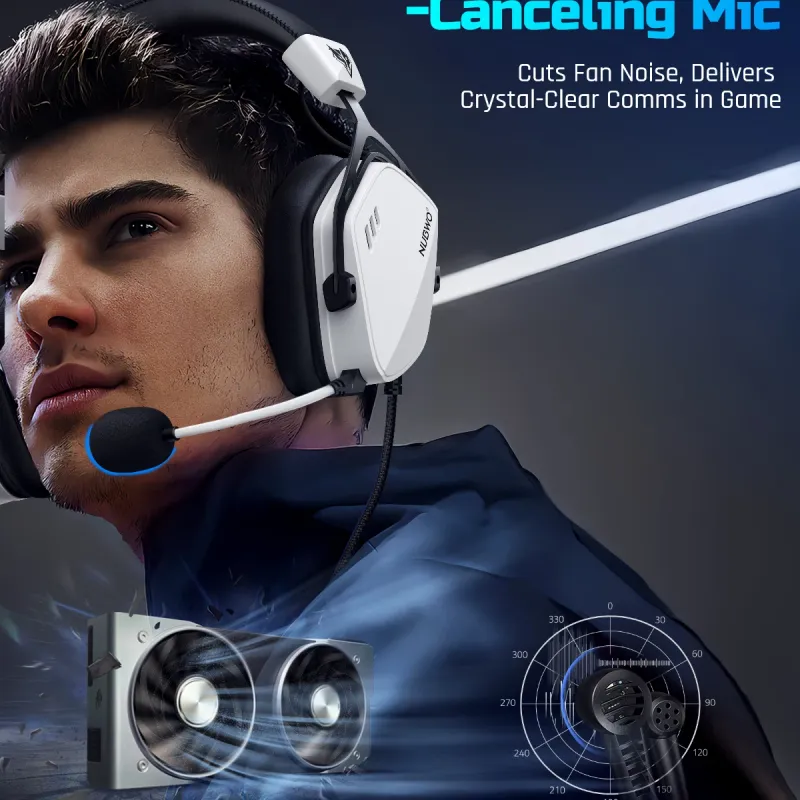 NUBWO USB Gaming Headset with 7.1 Surround 3
