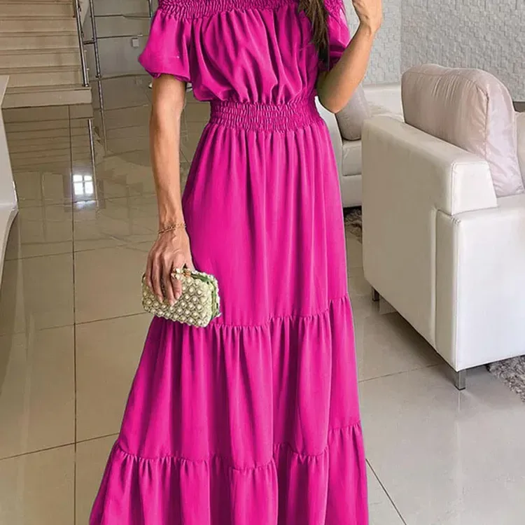 Green Boho Maxi Summer Dress 4