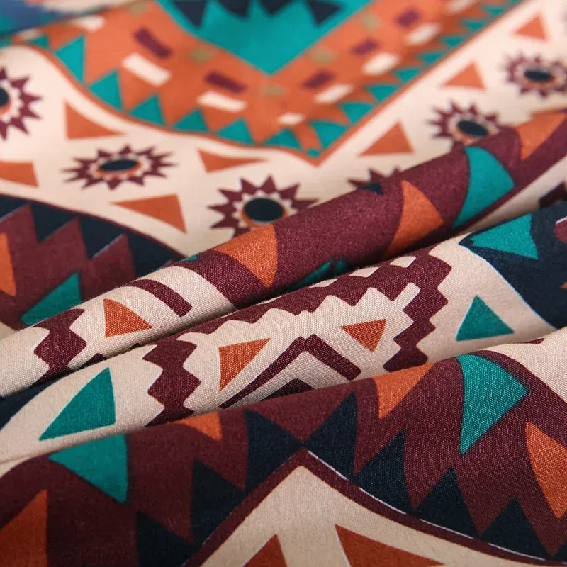 Boho Striped Geometric Bedding Set 3pcs 6