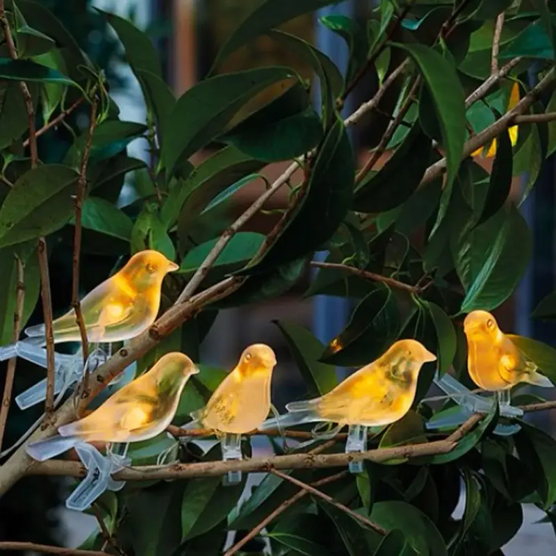Solar Bird String Lights - 2M 4