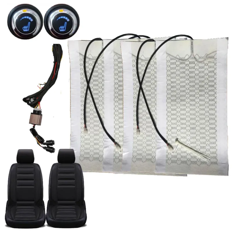 12V Carbon Fiber Car Seat Heater Kit 1