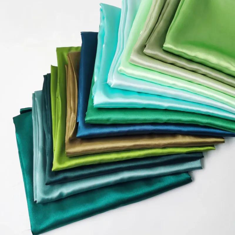 Green Satin Charmeuse Fabric - 58" Wide 1