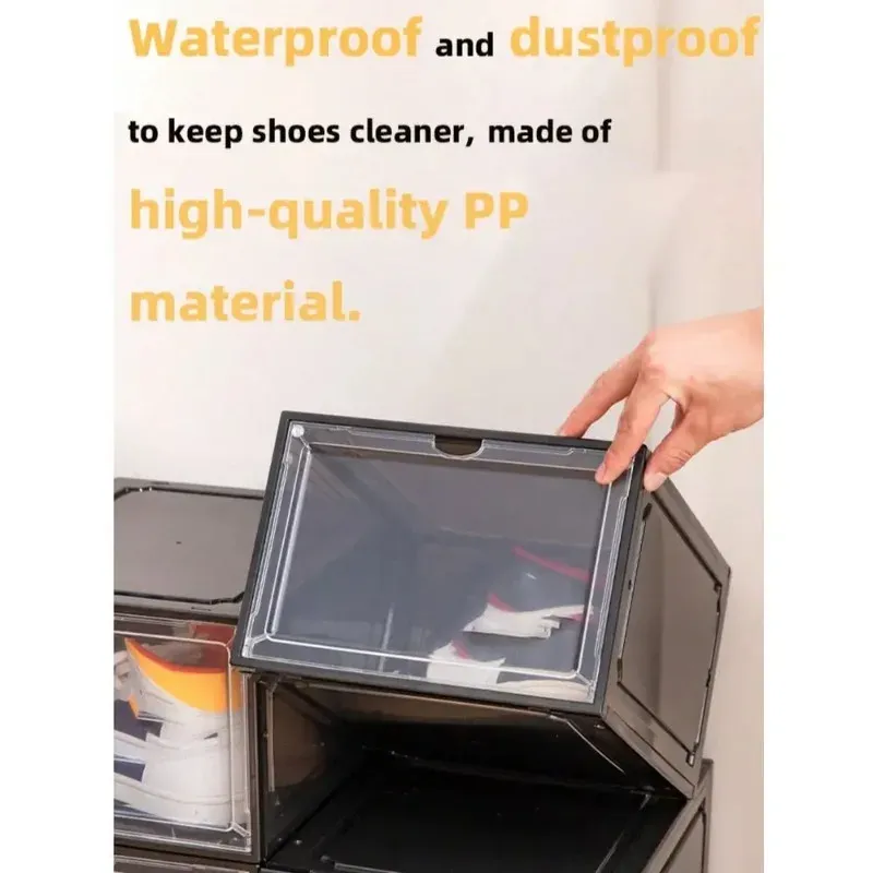 Clear Stackable Shoe Boxes 4