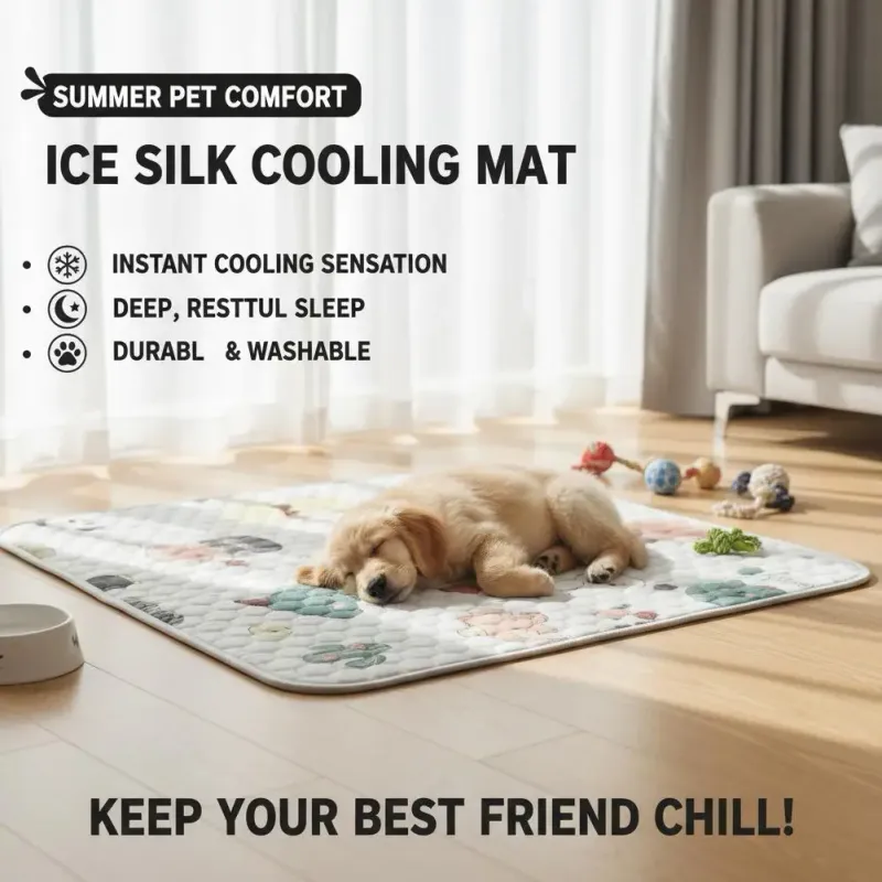 Summer Cooling Ice Blanket for Pets 2