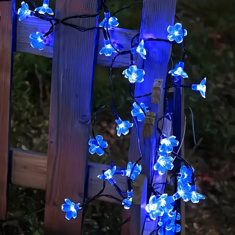 Solar Cherry Blossom Fairy Lights 1