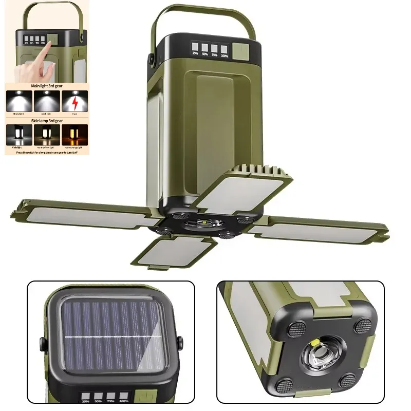 Solar Camping Light with Power Bank 1